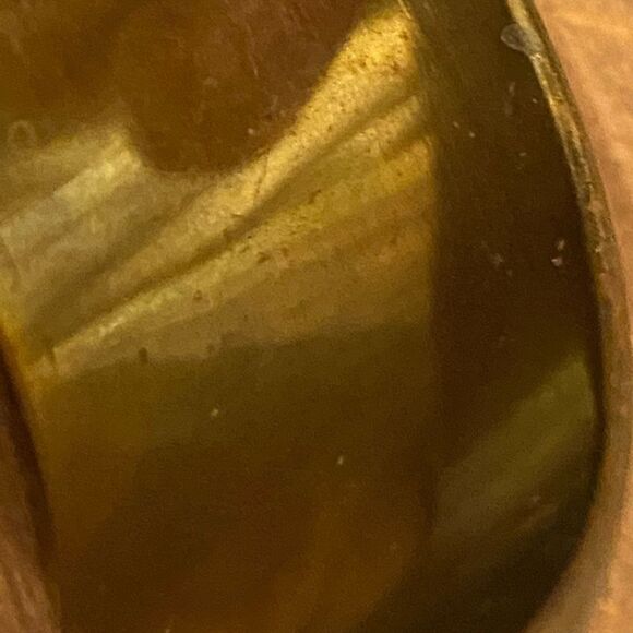 Boho Style Stacking Bracelet Brown zeitgeist Gold Tone Trim - Picture 6 of 10